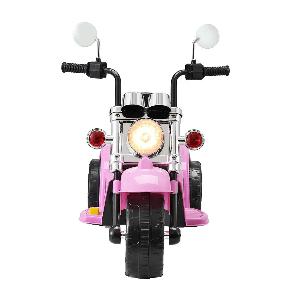 Rigo Kids Ride On Car Motorcycle Motorbike Electric Toys Horn Music 6V Pink - Mekamart Australia