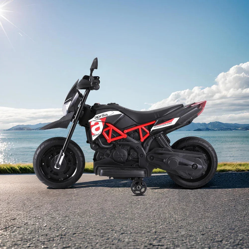 Kids Electric Ride On Car Motorcycle Motorbike Aprilia Licensed Dorsoduro 900 - Mekamart Australia