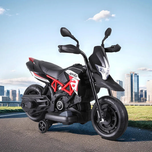 Kids Electric Ride On Car Motorcycle Motorbike Aprilia Licensed Dorsoduro 900 - Mekamart Australia