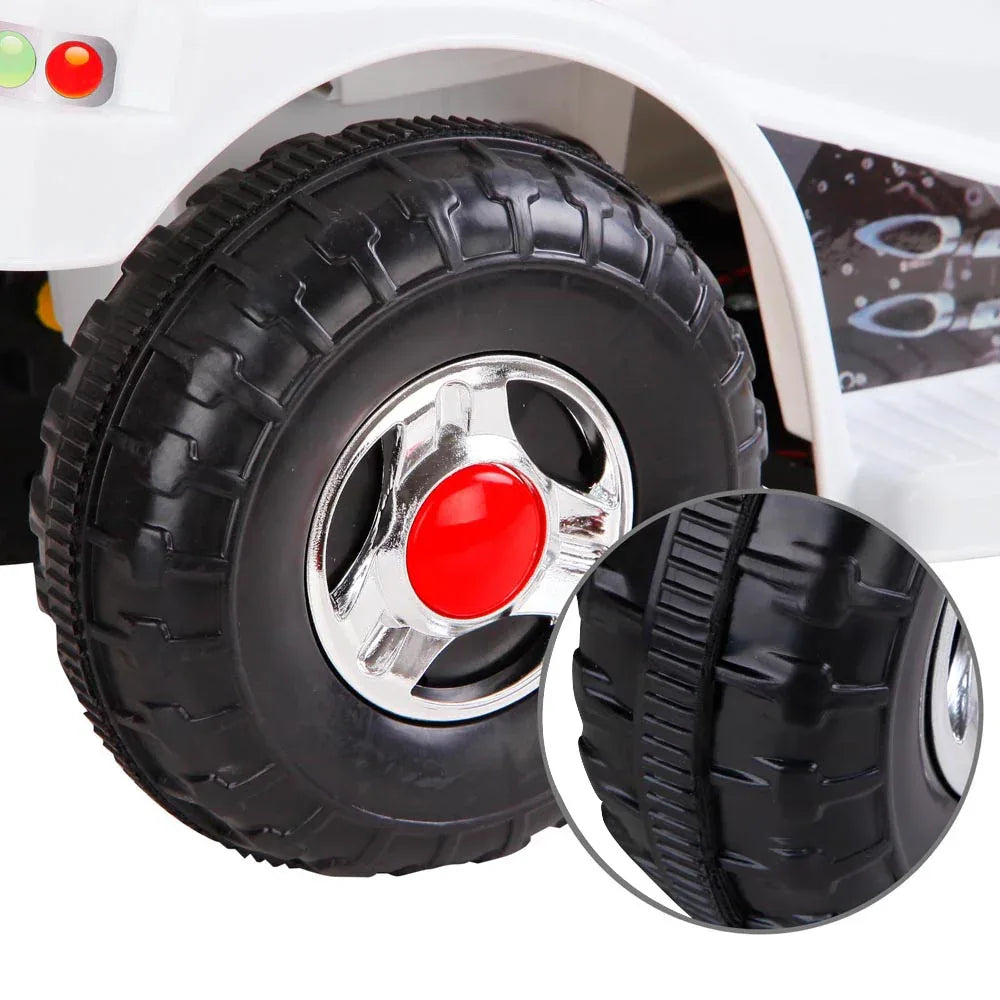 Rigo Kids Electric Ride On Police Motorcycle Motorbike 6V Battery White - Mekamart Australia