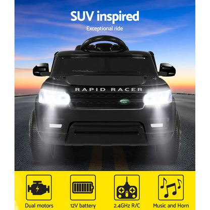 Rigo Ride On Car Kids Electric Ride On Cars SUV Remote 12V Black - Mekamart Australia