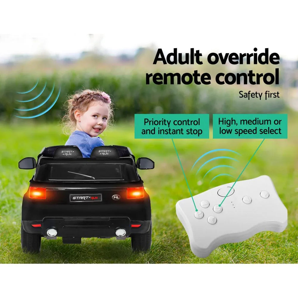 Rigo Ride On Car Kids Electric Ride On Cars SUV Remote 12V Black - Mekamart Australia