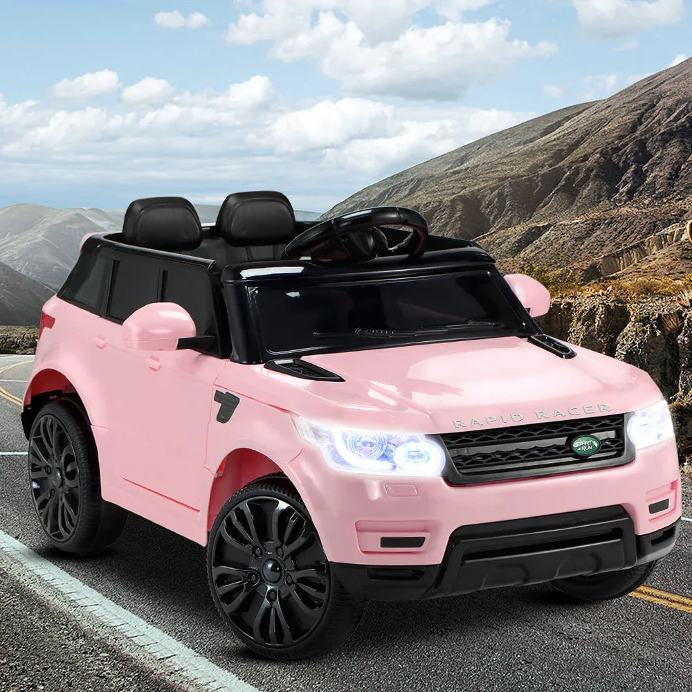 Rigo Ride On Car Kids Electric Ride On Cars SUV Remote 12V Pink - Mekamart Australia