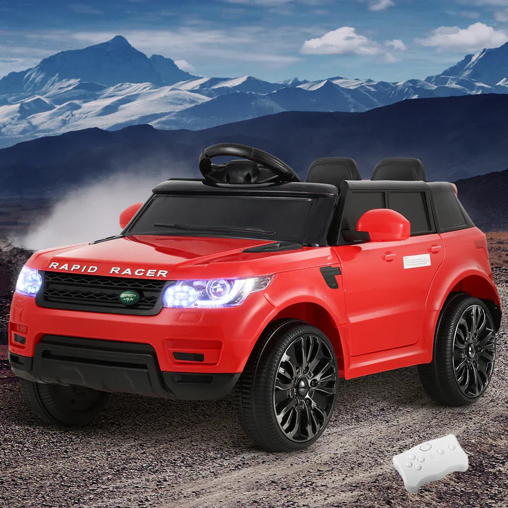 Rigo Kids Electric Ride On Car SUV Range Rover-inspired Cars Remote 12V Red - Mekamart Australia