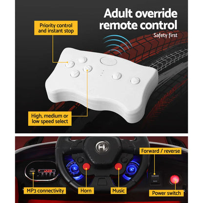 Rigo Kids Electric Ride On Car SUV Range Rover-inspired Cars Remote 12V Red - Mekamart Australia