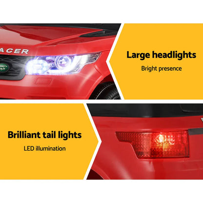Rigo Kids Electric Ride On Car SUV Range Rover-inspired Cars Remote 12V Red - Mekamart Australia