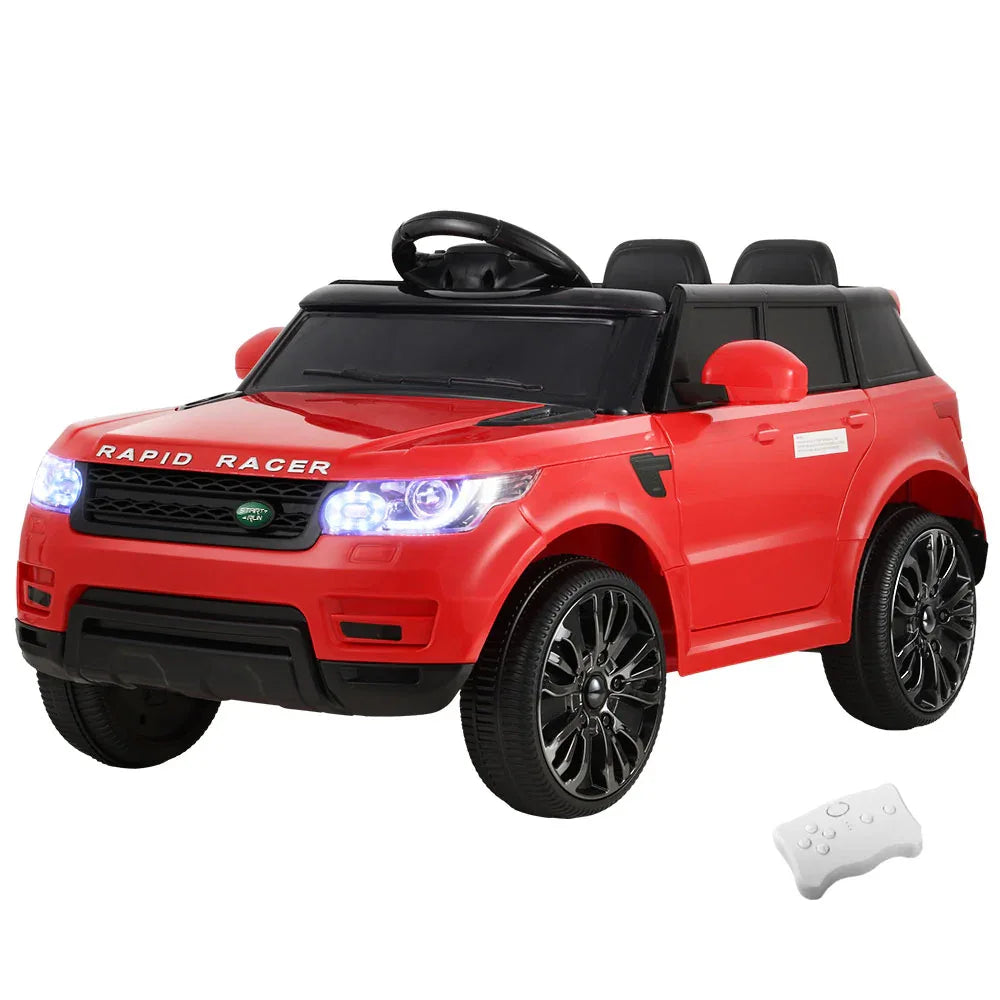 Rigo Kids Electric Ride On Car SUV Range Rover-inspired Cars Remote 12V Red - Mekamart Australia