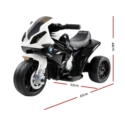 Kids Ride On Car Electric Ride On Cars Motorcycle Motorbike BMW Licensed S1000RR Black - Mekamart Australia