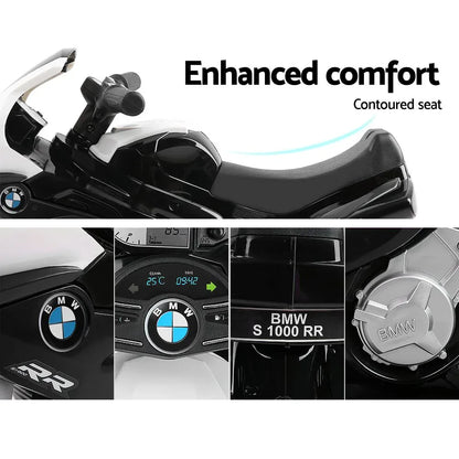Kids Ride On Car Electric Ride On Cars Motorcycle Motorbike BMW Licensed S1000RR Black - Mekamart Australia