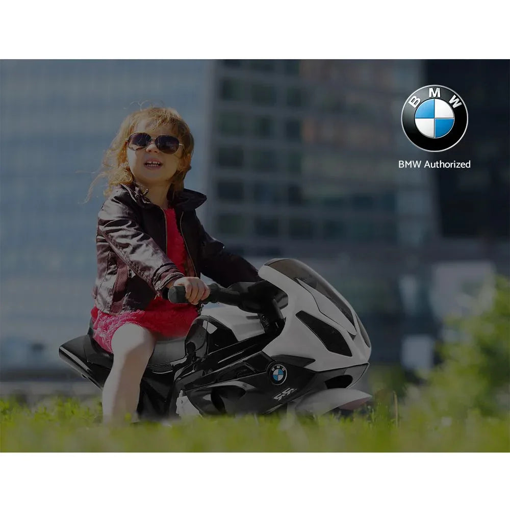 Kids Ride On Car Electric Ride On Cars Motorcycle Motorbike BMW Licensed S1000RR Black - Mekamart Australia