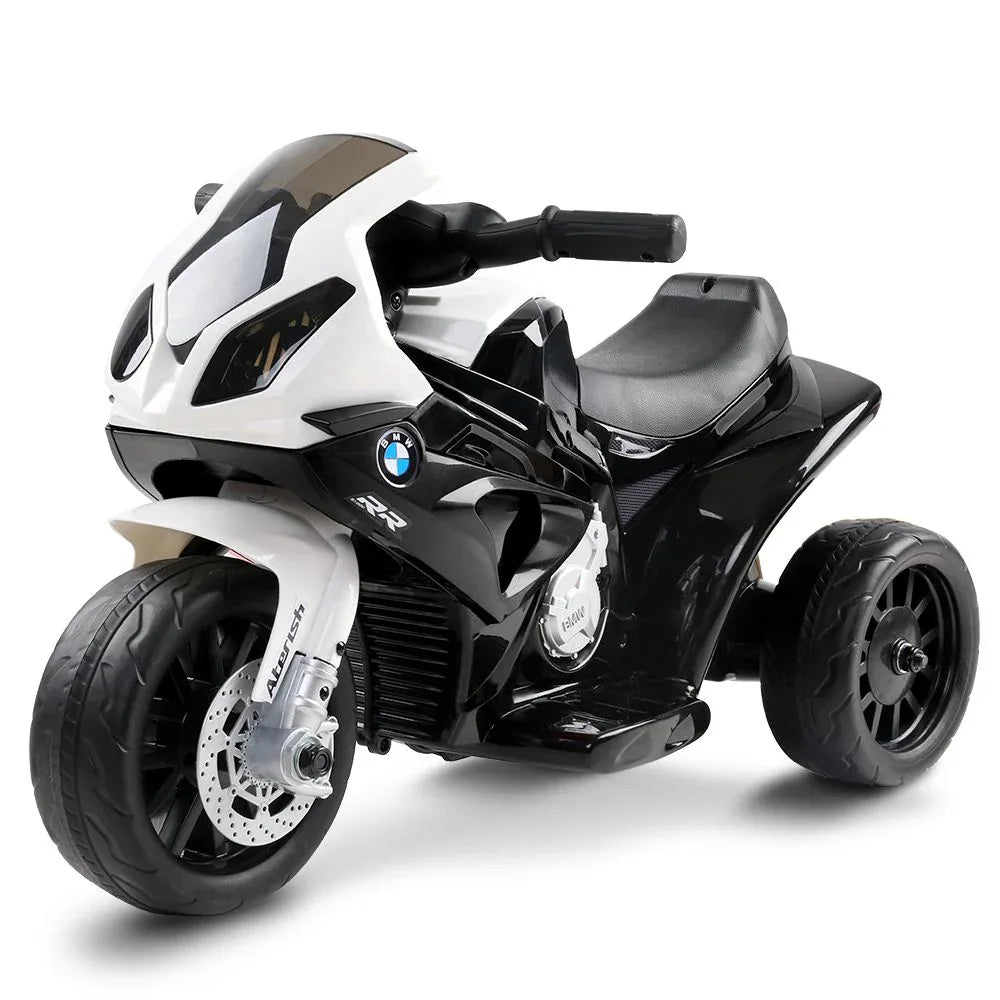 Kids Ride On Car Electric Ride On Cars Motorcycle Motorbike BMW Licensed S1000RR Black - Mekamart Australia