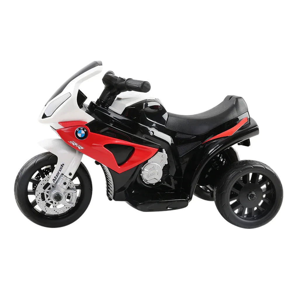 Kids Electric Ride On Car Police Motorcycle Motorbike BMW Licensed S1000RR Red - Mekamart Australia