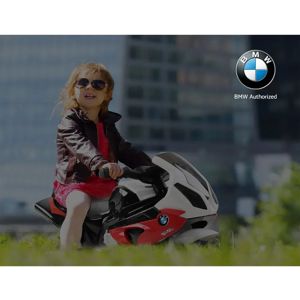 Kids Electric Ride On Car Police Motorcycle Motorbike BMW Licensed S1000RR Red - Mekamart Australia