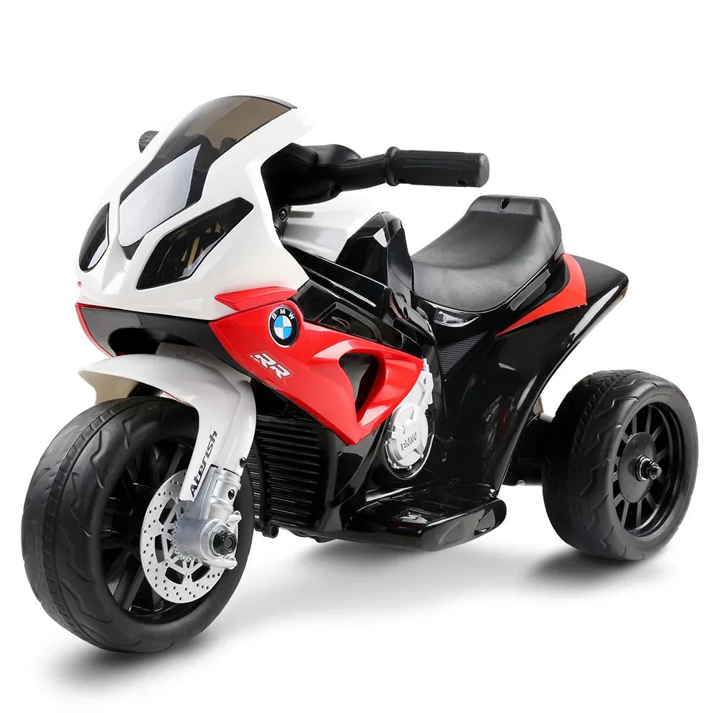 Kids Electric Ride On Car Police Motorcycle Motorbike BMW Licensed S1000RR Red - Mekamart Australia