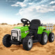 Electric Ride On Car Rigo Kids Ride On Cars Tractor Toy 12V Green - Mekamart Australia