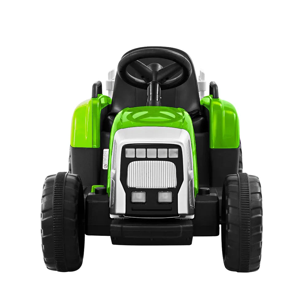 Electric Ride On Car Rigo Kids Ride On Cars Tractor Toy 12V Green - Mekamart Australia