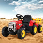 Rigo Kids Electric Ride On Car Tractor Toy Cars 12V Red - Mekamart Australia