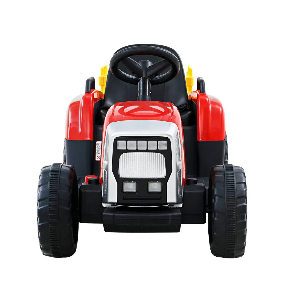 Rigo Kids Electric Ride On Car Tractor Toy Cars 12V Red - Mekamart Australia
