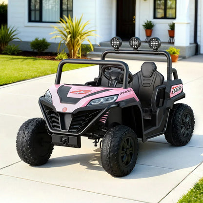 Rigo Kids Ride On Car Electric Toys Cars Headlight Music Remote Control Pink - Mekamart Australia