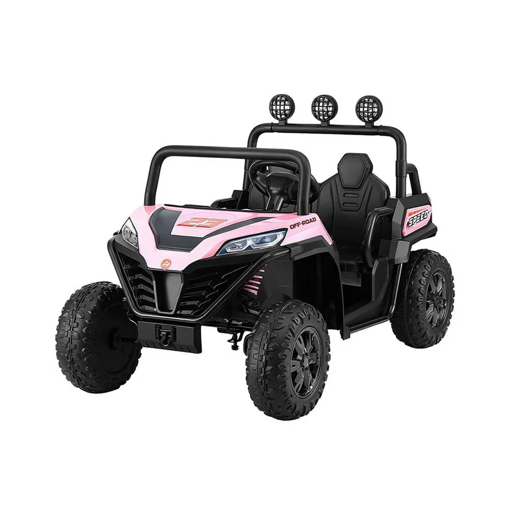 Rigo Kids Ride On Car Electric Toys Cars Headlight Music Remote Control Pink - Mekamart Australia