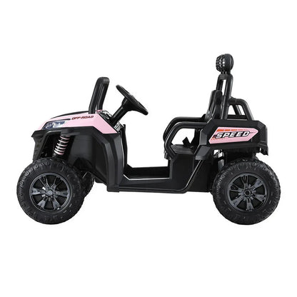 Rigo Kids Ride On Car Electric Toys Cars Headlight Music Remote Control Pink - Mekamart Australia