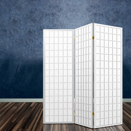 Artiss 3 Panel Room Divider Screen 131x179cm White - Mekamart Australia
