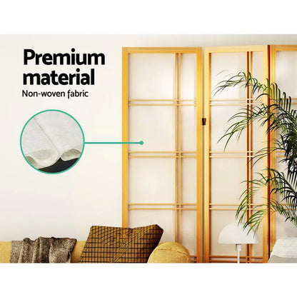 Artiss 3 Panel Room Divider Screen 132x179cm Nova Natural - Mekamart Australia