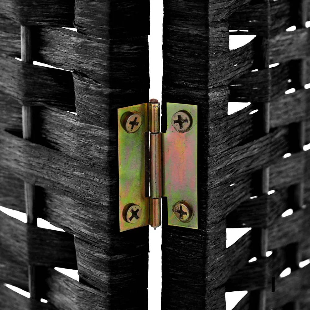 Artiss 6 Panel Room Divider Screen 245x170cm Woven Black - Mekamart Australia