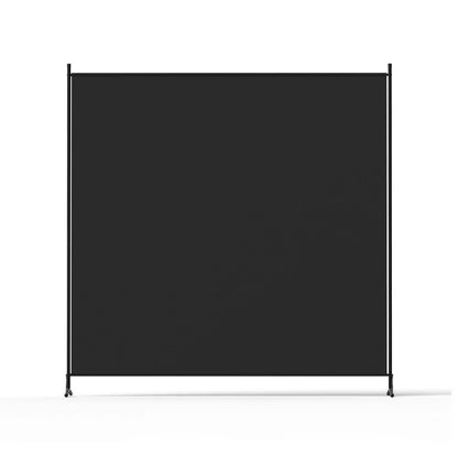 Artiss Room Divider Screen 175x180cm Fabric Black - Mekamart Australia