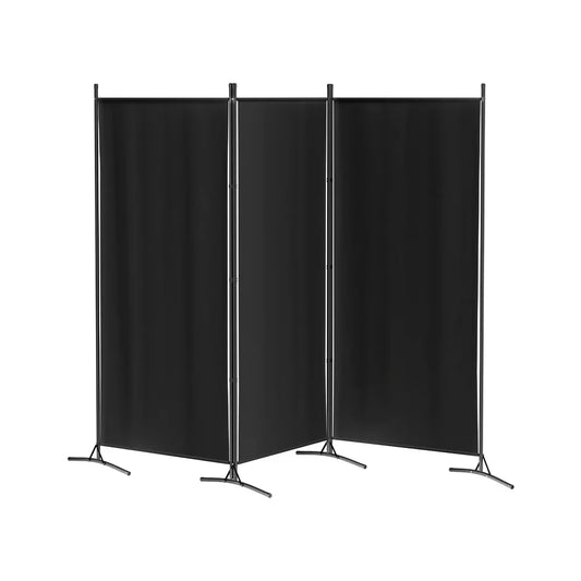 Artiss 3 Panel Room Divider Screen 260x180cm Fabric Black - Mekamart Australia