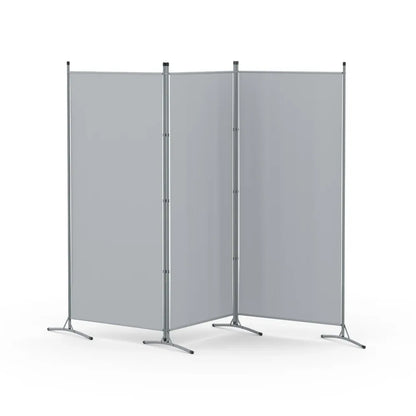 Artiss 3 Panel Room Divider Screen 260x180cm Fabric Grey - Mekamart Australia