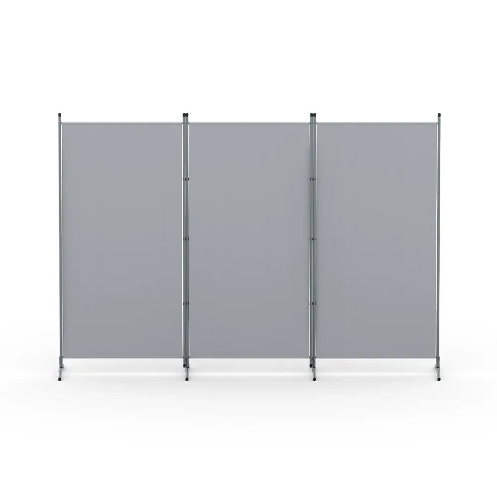 Artiss 3 Panel Room Divider Screen 260x180cm Fabric Grey - Mekamart Australia