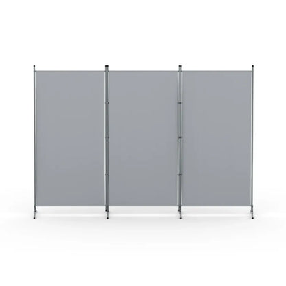 Artiss 3 Panel Room Divider Screen 260x180cm Fabric Grey - Mekamart Australia