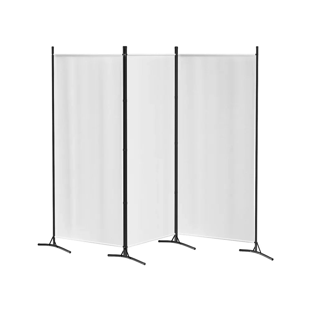 Artiss 3 Panel Room Divider Screen 260x180cm Fabric White - Mekamart Australia