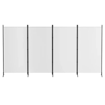 Artiss 4 Panel Room Divider Screen 345x180cm Fabric White - Mekamart Australia