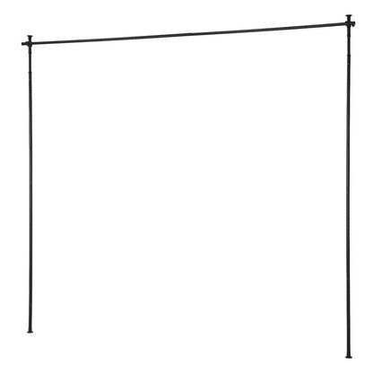 Artiss Room Divider Curtain Rod Extendable Black - Mekamart Australia