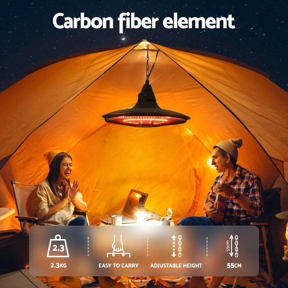 Devanti 1500W Hanging Electric Patio Heater - Mekamart Australia