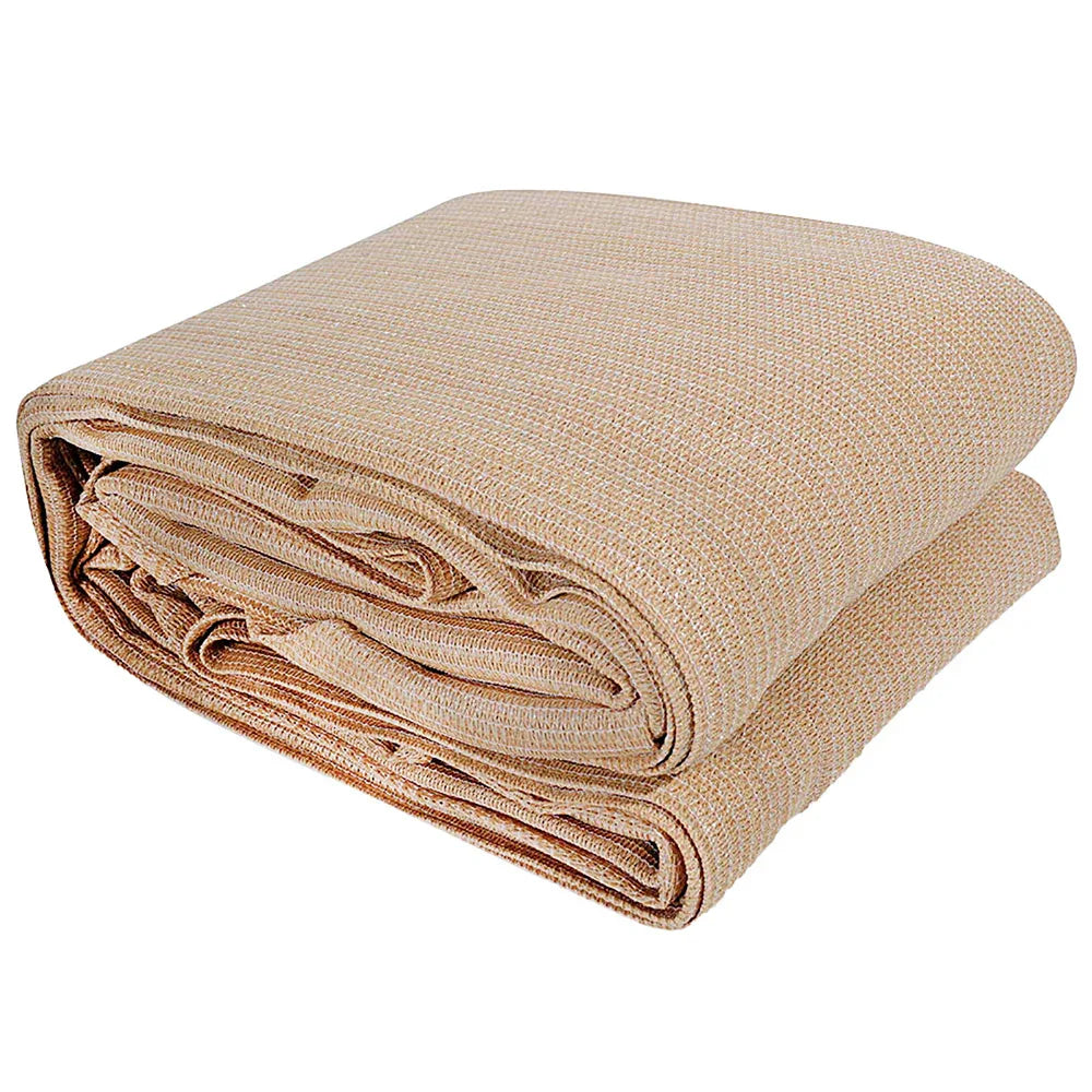 Instahut Shade Sail 2x4m Rectangle 280GSM 98% Sand Shade Cloth - Mekamart Australia