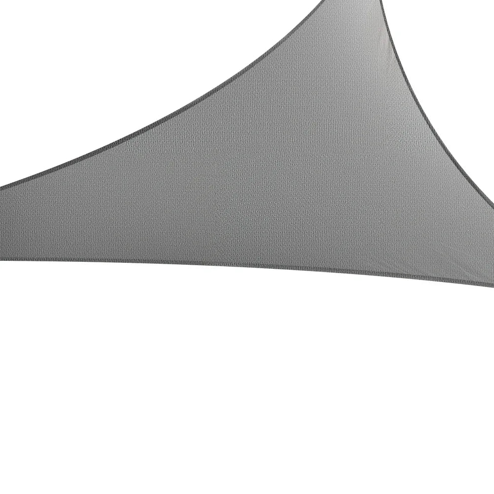 Instahut Shade Sail Cloth Shadecloth Canopy Triangle 280gsm 5x5x7.1m - Mekamart Australia