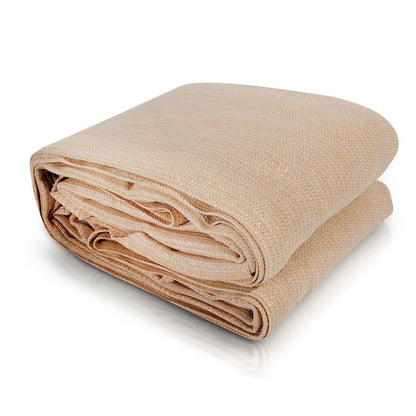 Instahut Shade Sail 2.5x3m Rectangle 280GSM 98% Sand Shade Cloth - Mekamart Australia