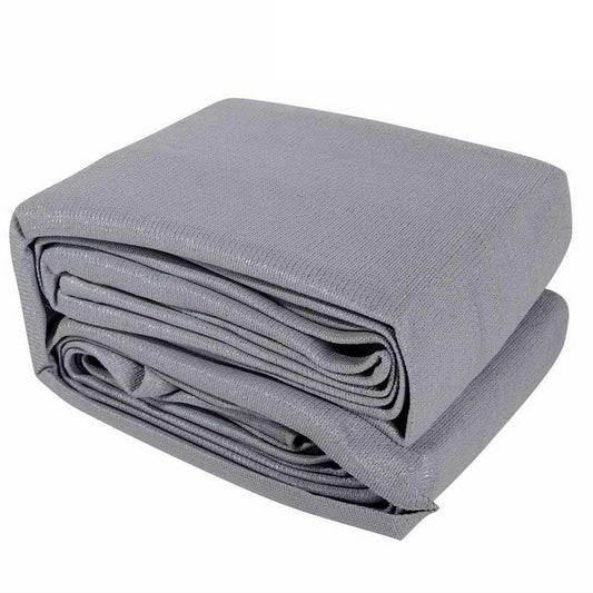 Instahut Shade Sail 4x5m Rectangle 280GSM 98% Grey Shade Cloth - Mekamart Australia