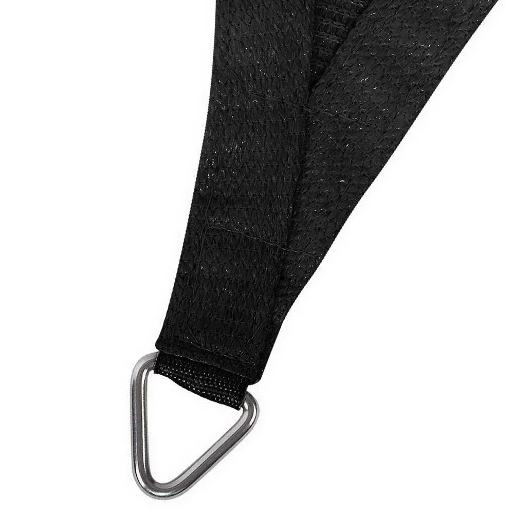 Instahut Shade Sail 4x6m Rectangle 280GSM 98% Black Shade Cloth - Mekamart Australia
