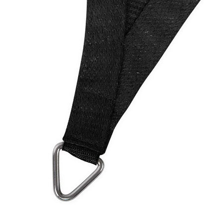 Instahut Shade Sail 4x6m Rectangle 280GSM 98% Black Shade Cloth - Mekamart Australia