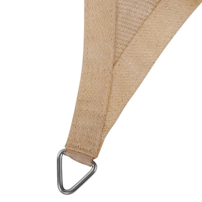 Instahut Shade Sail 5x5x5m Triangle 185GSM 95% Sand Shade Cloth - Mekamart Australia