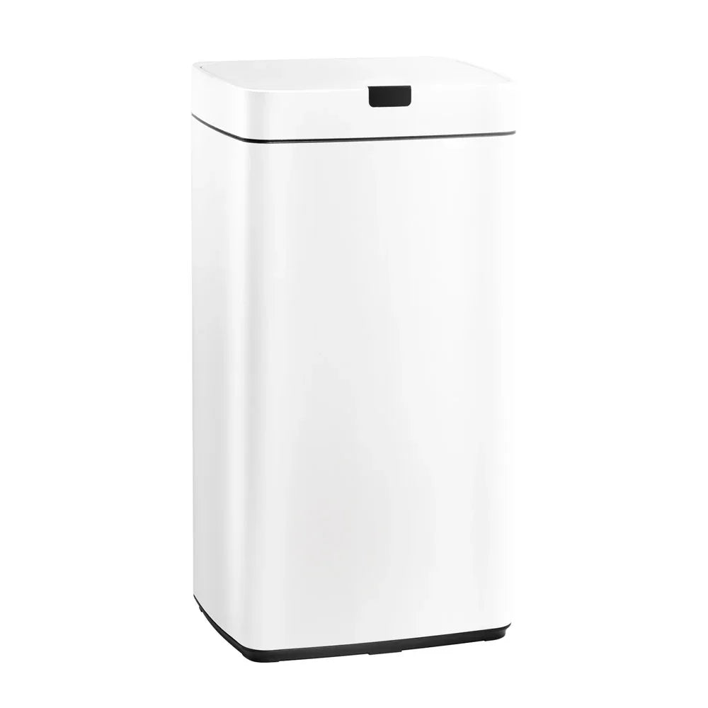 Devanti 45L Motion Sensor Bin Rubbish Automatic White - Mekamart Australia