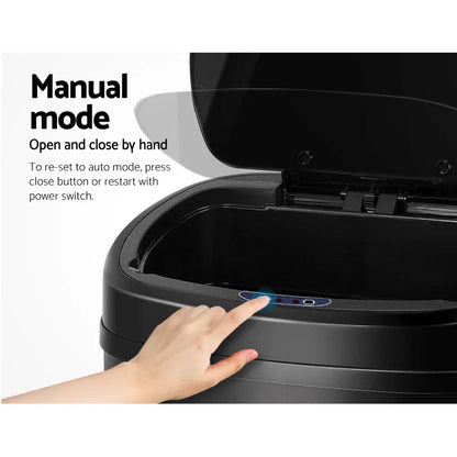 Devanti Motion Sensor Bin 58L Automatic Lid Clean & Convenient - Mekamart Australia