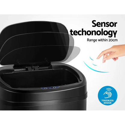 Devanti Motion Sensor Bin 68L Hands-Free Touchless Kitchen Waste - Mekamart Australia