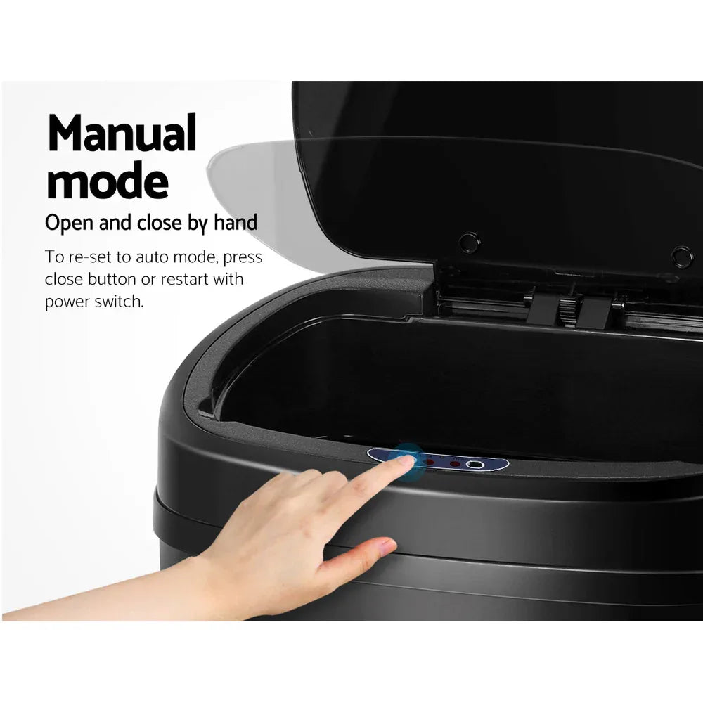 Devanti Motion Sensor Bin 68L Hands-Free Touchless Kitchen Waste - Mekamart Australia
