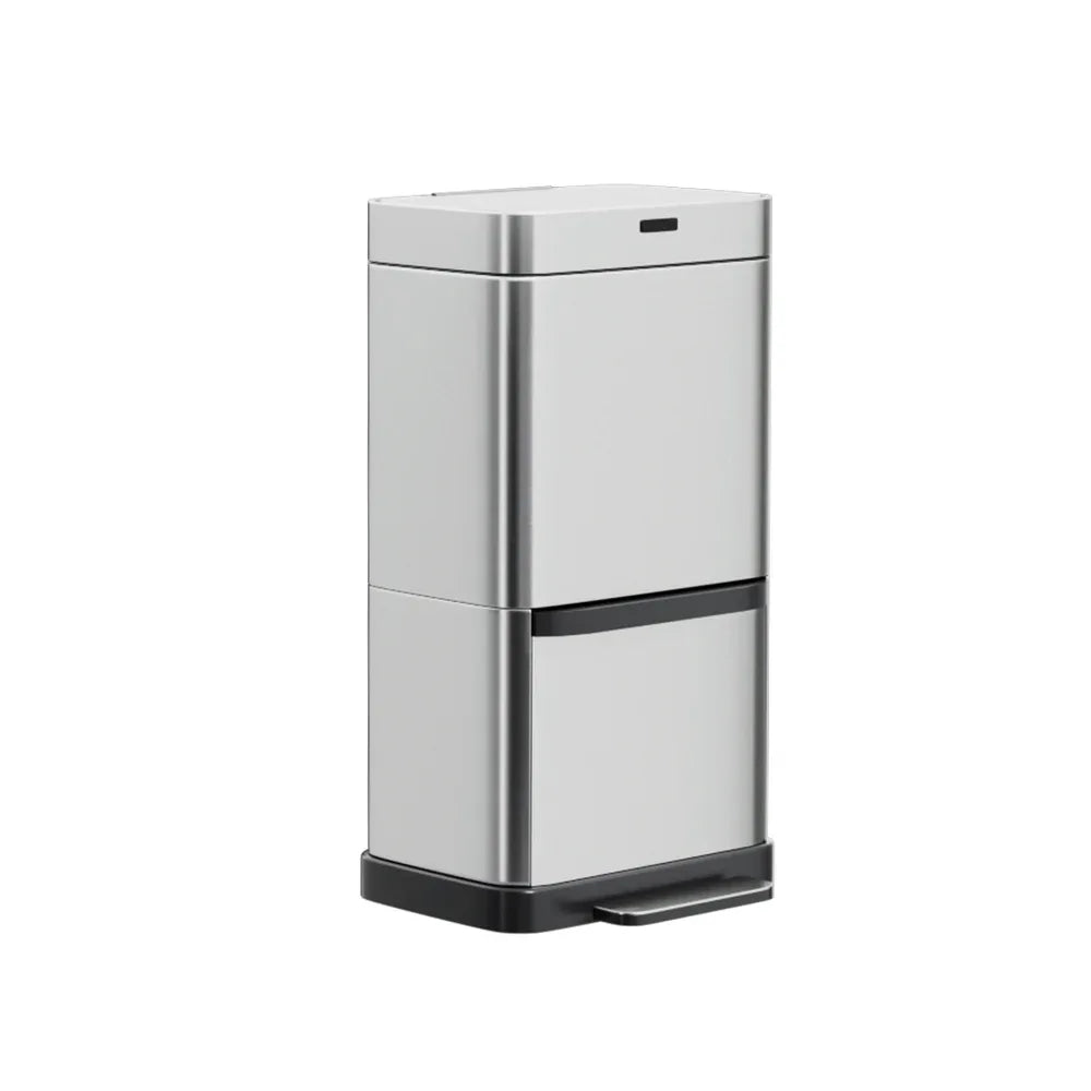 Devanti 70L Motion Sensor Bin Pedal Bins Automatic Siver - Mekamart Australia