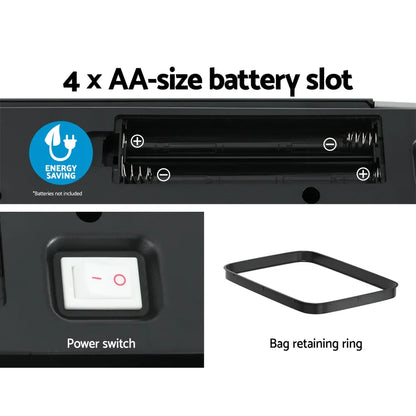 Devanti 70L Motion Sensor Bin Pedal Bins Automatic Black - Mekamart Australia